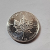 Image 1 : Royal Canadian Mint 1 oz .9999 Fine Silver 1989 Canadian Maple Leaf $5 Coin  