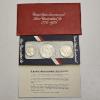 Image 1 : 1976 UNC Silver U.S. Bicentennial 3 Coin Set in Original Packaging