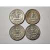 Image 4 : Four 90% Silver United States 1964 Washington Quarters ~ $1.00 in Face Value! ~ VERY NICE COINS!