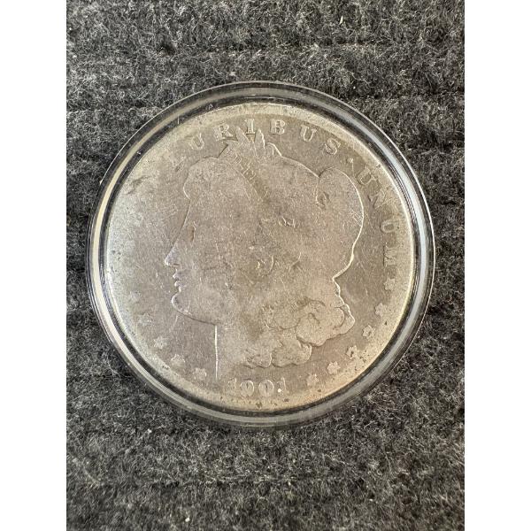 90% Silver - 1901-O Morgan Silver Dollar - Mintage 13,320,000