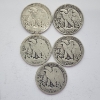 Image 4 : Five Assorted Years Walking Liberty Half Dollars - 90% Silver - FV: $2.50