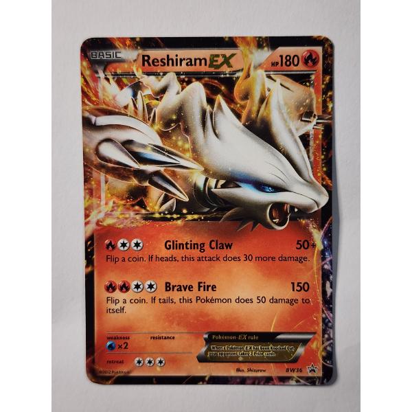 Reshiram EX BW36 Black Star Promo Holo Rare Pokemon Trading Card