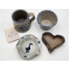 Image 2 : Vintage Deerfield OH 1799 Westerwald Pottery Mug & Assorted Handmade Pieces