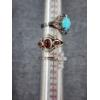 Image 8 : Lot of Seven Assorted Sterling Silver Rings Including Turquois Stone 
