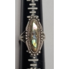 Image 7 : Vintage Sterling Silver Southwestern Style Abalone Shell Cabochon Ring - Size 9 - Weight: 7.6g