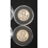 Image 4 : Assorted Years & Mint Marks 90% Silver Walking Liberty Half Dollars In Coin Capsules -Face Value: $3