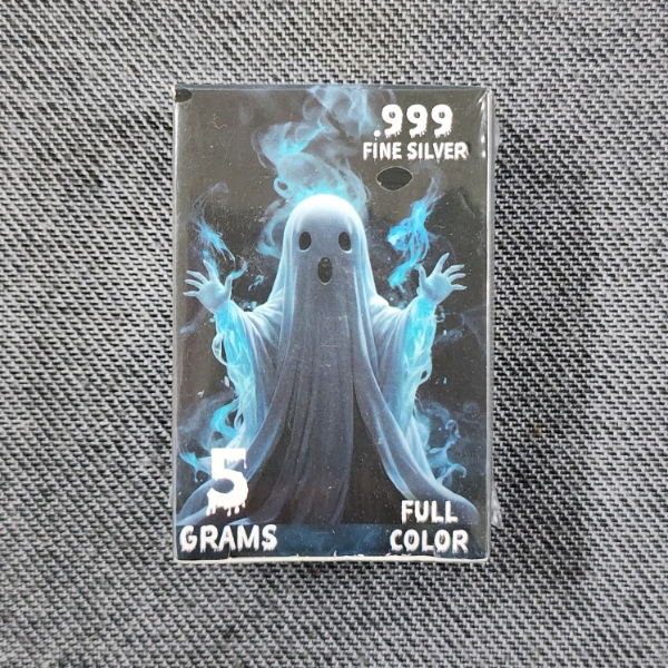 5 Gram Silver Ghost Blind Box ~ 383 of 3,000 ~ Pan Silver Company ~ Sealed in Original Plastic!