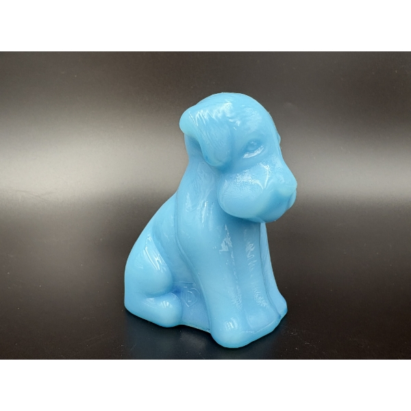 Degenhart Dogs - Baby Blue Color - Adorable Glass Dog Figurine - ~2.5 inches 