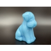 Image 1 : Degenhart Dogs - Baby Blue Color - Adorable Glass Dog Figurine - ~2.5 inches 