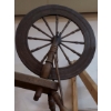 Image 2 : Antique Wooden Spinning / Flax Wheel - Intact As Shown 36" x 32" With 20" Wheel - Superb Example!