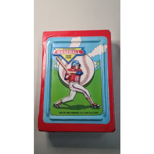 Vintage Tara Toy Corp. Collector's Baseball Card Case & Assorted 1990's Baseball Cards