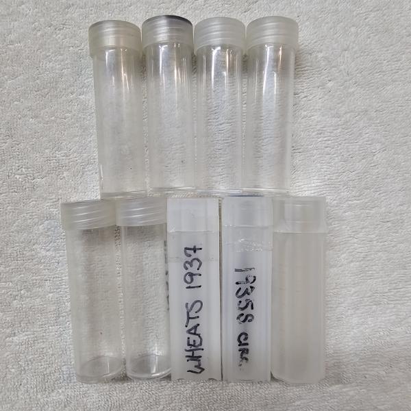 Empty Round And Square Plastic Coin Storage Tubes For Collecting United States Coins