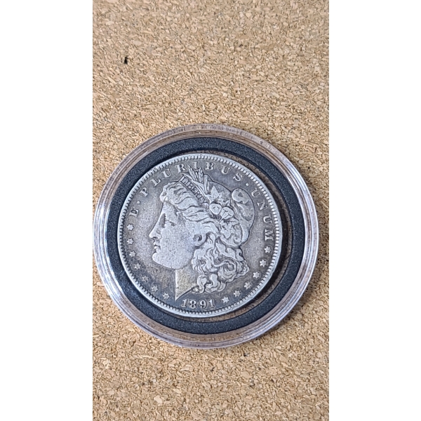 1891-O 90% Silver Morgan Dollar In Coin Capsule