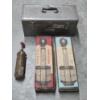 Image 1 : Vintage Collectables Including 2 Freeze Detectors, Fire Extinguisher, And 20'' Craftsman Toolbox