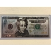 Image 1 : Incredible .99999 Silver $20.00 Foil Note In Protective Holder - Mint Condition