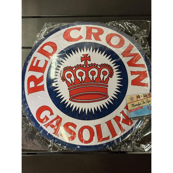Red Crown Gasoline Advertising Metal Sign - 16 Inches - New In Package