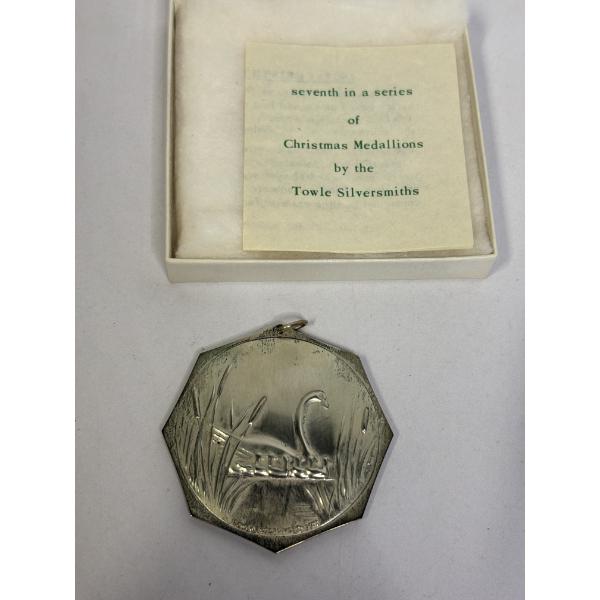 Towle Sterling Christmas Medallion 1977 - From the "12 Days of Christmas" series