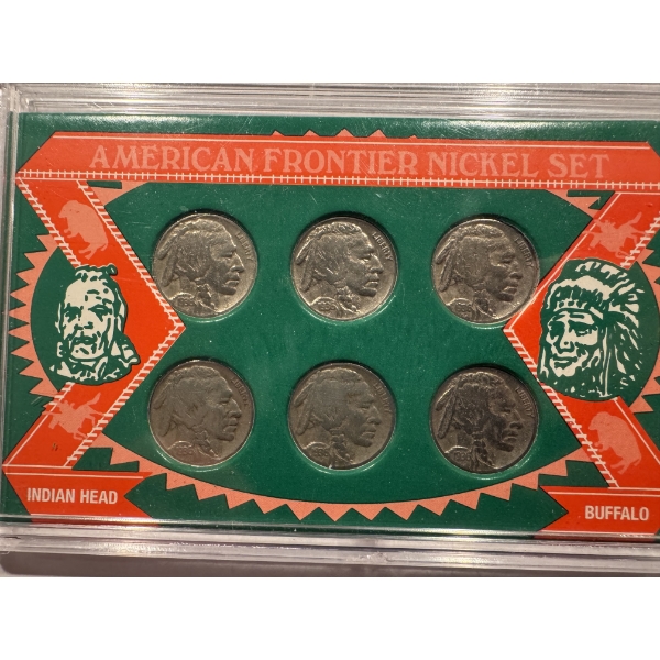 6 - 1936 United States Indian Head Nickels - High Grade Coins