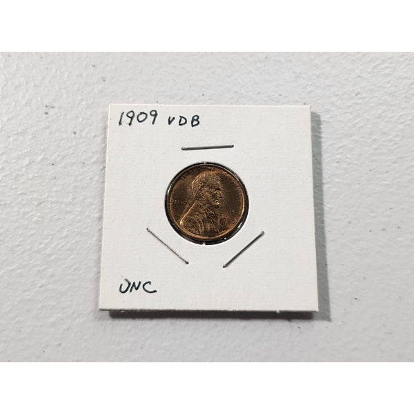 1909 V.B.D. Lincoln Wheat Cent - "UNC"