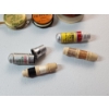 Image 3 : Lot of Assorted Small Collectibles: Jars, Advertising Tape Measures, Thimbles