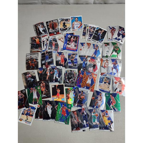 Large Lot of Over 50 Assorted Basketball Trading Cards: NBA Hoops, Rookie Cards, Panini, & More!