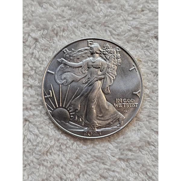 "2023" American 1 Oz Fine Silver Eagle - Type 2 - Uncirculated 1 Oz Silver Round Fresh From Mint!