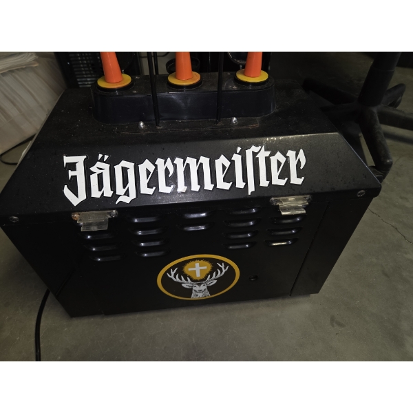 Model J99 Jagermeister Machine. Stores, Chills & Dispenses Three Bottles