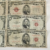 Image 5 : Ten United States Red Seal $5 Notes - Face Value $50.00