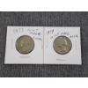 Image 1 : Two United States 1970's Washington Quarters Featuring Filled in Denver Mint Marks ~ Two Mint Errors