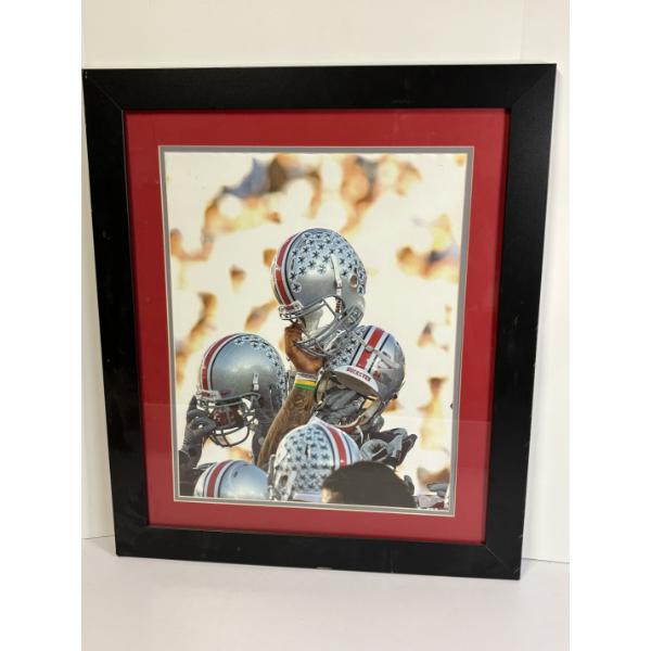Ohio State Football Helmets Photo in Frame - 27.5 x 23.5 inches