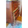 Image 3 : Antique Mens Dark Pine Tall Chest Of Drawers 42 x 46 x 19 - Fine Condition