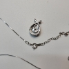 Image 4 : 10K White Gold Pendant with Broken 10K White Gold Chain - Total Weight: 3.0g