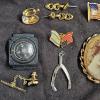 Image 3 : Vintage Costume Jewelry Lot Featuring Antique Photo Brooch And Embassy Watch