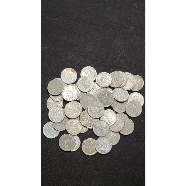1943 Steel War Time Pennies - Face Value: $0.49