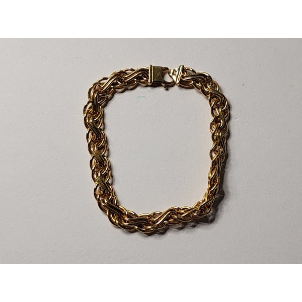 14K Gold Bracelet 7in Total Weight: 7.1g