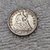 Image 1 : 90% Silver 1854 Seated Liberty Half-Dime FV: $.05