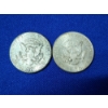 Image 2 : x2 1964 90% Silver Kennedy Half Dollars FV: $1.00