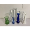 Image 2 : Tons of Glass Vases - Various Sizes and Colors - Biggest is 12 inches - Smallest is 6 inches