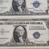 Image 2 : Four U.S. One Dollar Silver Certificates FV: $4.00