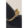 Image 3 : Women's 10K Yellow Gold Citrine And Amethyst Bypass Ring - Size 7 - Weight: 2.9g