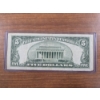 Image 2 : 1950 Great Condition Five Dollar Bill Federal Reserve Note In Great Condition!