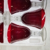Image 6 : NEW IN BOX Set of Eight RUBY RED Goblets ~ Each 14 Oz Glasses