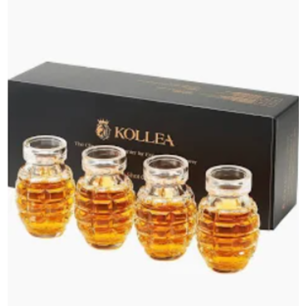 Kollea Hand Grenade Shot Glasses Set of 4