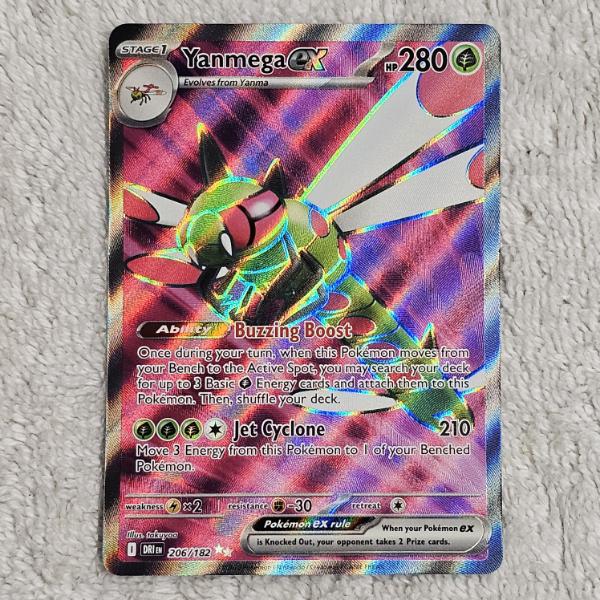 Pokémon TCG: Yanmega ex Holo Ultra Rare 206/182