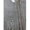 Image 4 : Three Sterling Silver Necklaces With Assorted Sterling Silver Pieces Ft. Pandora Charms ~ 38.4 Grams