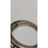 Image 6 : Women's Sterling Silver Ring With White Stones - Size 7 - Weight: 5.5g