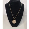 Image 1 : Gold Plated Sterling Silver 18" Ornate Filgree Necklace - Weight: 7.5g