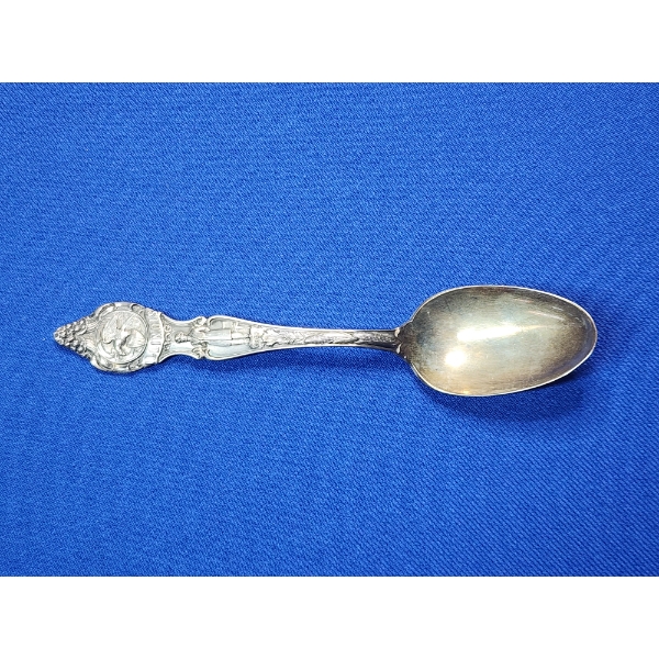 Vintage Illinois State Themed Sterling Silver Souvenir Spoon - TW: 31.0g