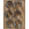 Image 8 : Excellent Condition MCM Federal Glass Aqua & Gold Steamboat Southern Comfort Cocktail Glass Set. Inc