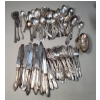 Image 1 : Assorted W. M Rogers/Tudor Plate Oneida Silverplated Flatware & Taper Candle Holder -Over 10 lbs